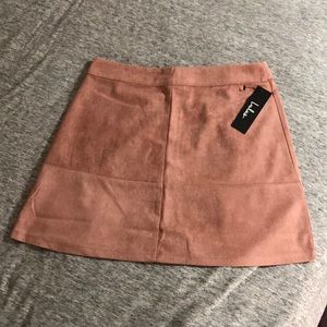 Mauve Suede Mini Skirt from Lulu's